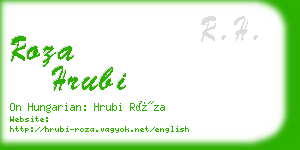 roza hrubi business card